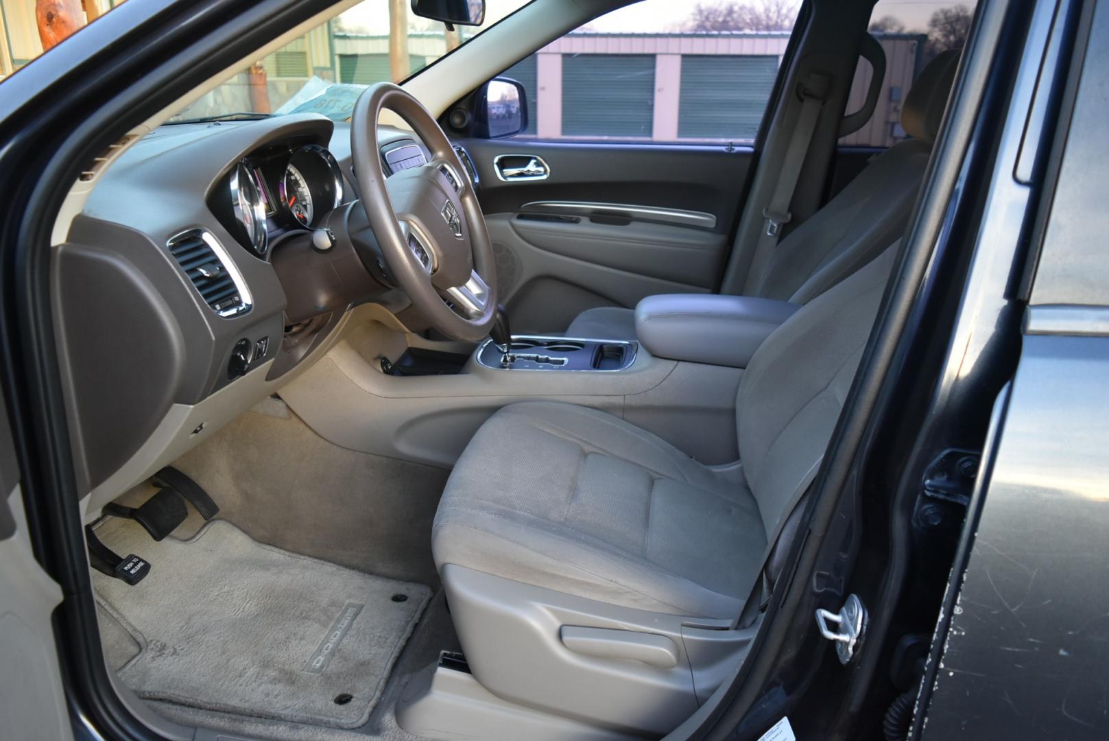 2013 Gray Dodge Durango SXT (1C4RDJAG6DC) with an 3.6L 24-Valve VVT engine, 5-Speed Automatic transmission, located at 1600 E Hwy 44, Rapid City, SD, 57703, (605) 716-7878, 44.070232, -103.171410 - Photo#8